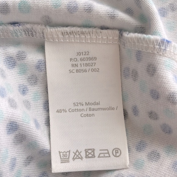 Boden Margot Jersey Knit Blue Polka Dot Midi Dress. Size 12L. - Picture 14 of 15